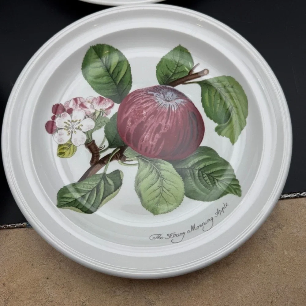 Vtg Set Of 4 Portmeirion Pomona Goddess Fruits Salad Plates Cherry Currant 8.5